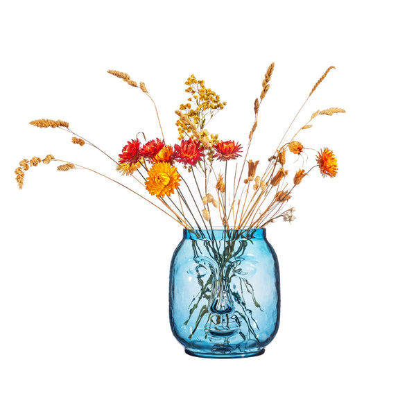 Blue Face Vase
