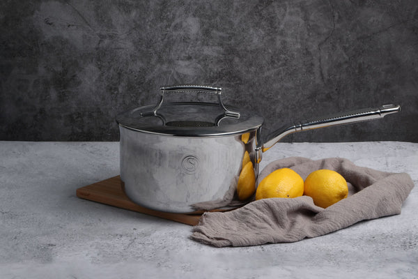 Stainless Steel Tri-Ply Saucepan 2.8L with Double Walled Insulating Lid - 20cm