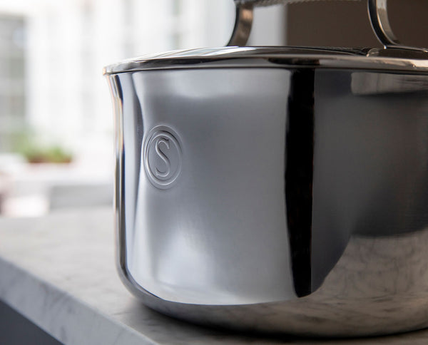 Stainless Steel Tri-Ply Saucepan 2.8L with Double Walled Insulating Lid - 20cm