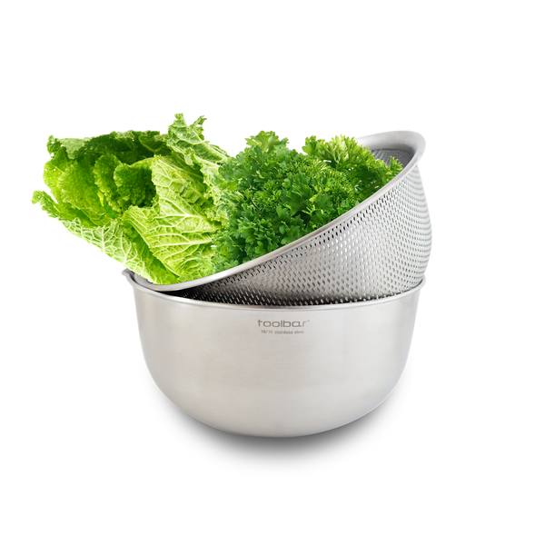 Stainless Steel Mixing Bowl With Colander