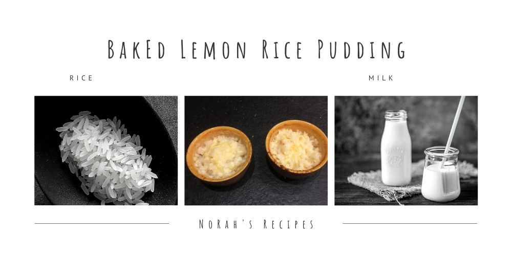 Baked Lemon Rice Pudding