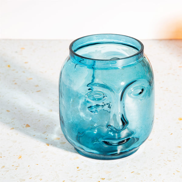 Blue Face Vase
