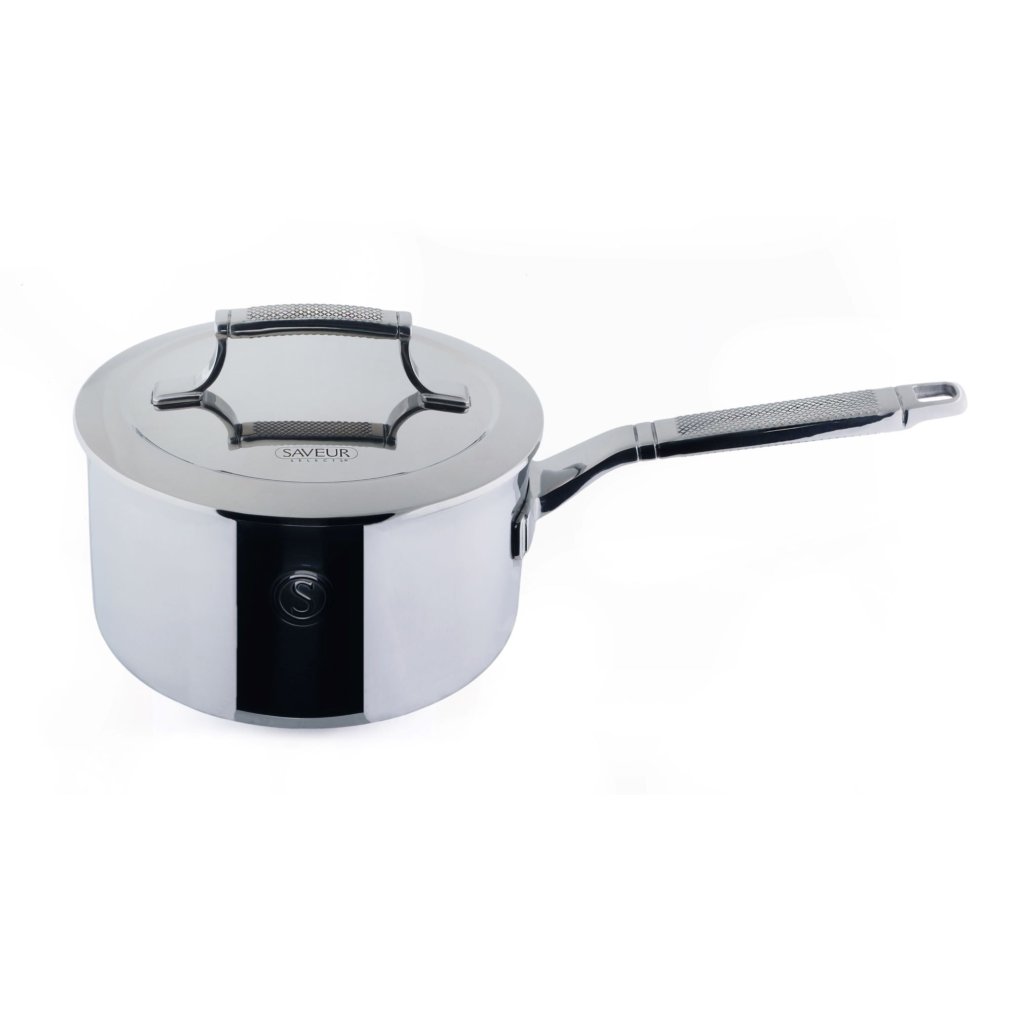 Stainless Steel Tri-Ply Saucepan 2.8L with Double Walled Insulating Lid - 20cm